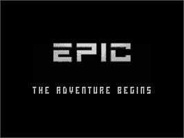 Title screen of Epic on the Commodore Amiga.