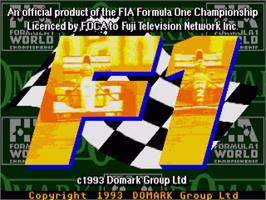 Title screen of F1 on the Commodore Amiga.