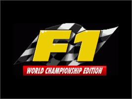 Title screen of F1 World Championship Edition on the Commodore Amiga.