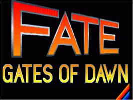 Title screen of Fate: Gates of Dawn on the Commodore Amiga.