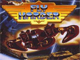 Title screen of Fly Harder on the Commodore Amiga.