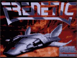 Title screen of Frenetic on the Commodore Amiga.