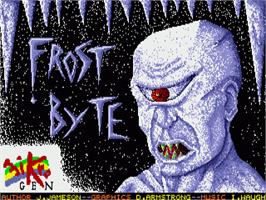 Title screen of Frost Byte on the Commodore Amiga.