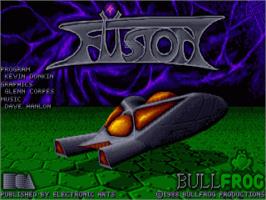 Title screen of Fusion on the Commodore Amiga.