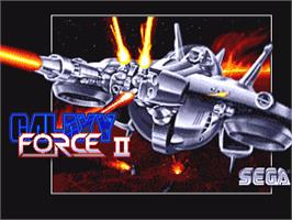 Title screen of Galaxy Force 2 on the Commodore Amiga.