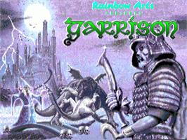 Title screen of Garrison on the Commodore Amiga.