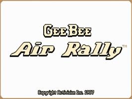 Title screen of Gee Bee Air Rally on the Commodore Amiga.