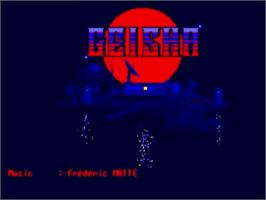 Title screen of Geisha on the Commodore Amiga.
