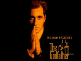 Title screen of Godfather: The Action Game on the Commodore Amiga.