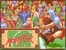 Title screen of Grand Monster Slam on the Commodore Amiga.