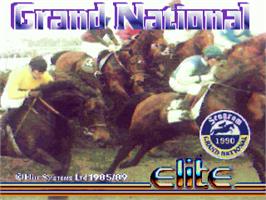 Title screen of Grand National on the Commodore Amiga.