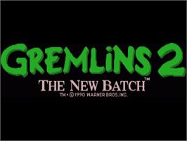 Title screen of Gremlins 2: The New Batch on the Commodore Amiga.
