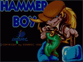 Title screen of Hammer Boy on the Commodore Amiga.
