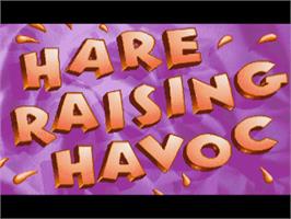 Title screen of Hare Raising Havoc on the Commodore Amiga.