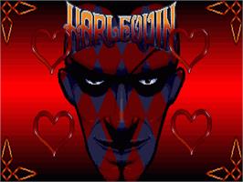 Title screen of Harlequin on the Commodore Amiga.