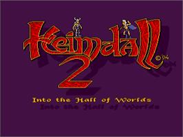 Title screen of Heimdall 2: Into the Hall of Worlds on the Commodore Amiga.