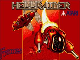 Title screen of Hellraider on the Commodore Amiga.