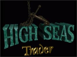 Title screen of High Seas Trader on the Commodore Amiga.