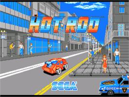 Title screen of Hot Rod on the Commodore Amiga.