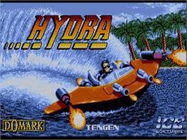 Title screen of Hydra on the Commodore Amiga.