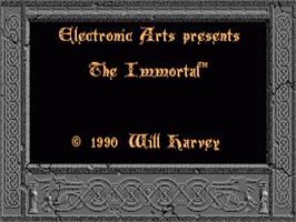 Title screen of Immortal on the Commodore Amiga.