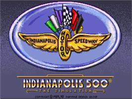 Title screen of Indianapolis 500: The Simulation on the Commodore Amiga.
