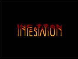 Title screen of Infestation on the Commodore Amiga.