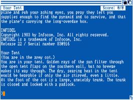 Title screen of Infidel on the Commodore Amiga.