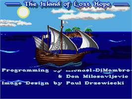 Title screen of Island of Lost Hope on the Commodore Amiga.