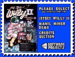 Title screen of Jet Set Willy 2 on the Commodore Amiga.