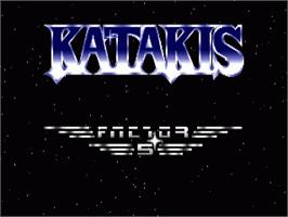 Title screen of Katakis on the Commodore Amiga.