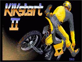 Title screen of Kikstart 2 on the Commodore Amiga.