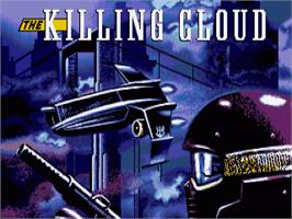 Title screen of Killing Cloud on the Commodore Amiga.