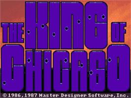 Title screen of King of Chicago on the Commodore Amiga.