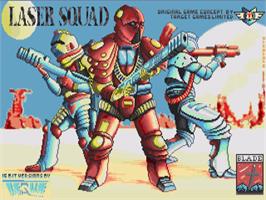 Title screen of Laser Squad on the Commodore Amiga.
