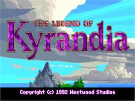 Title screen of Legend of Kyrandia on the Commodore Amiga.