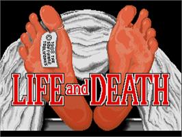 Title screen of Life & Death on the Commodore Amiga.