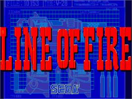 Title screen of Line of Fire / Bakudan Yarou on the Commodore Amiga.