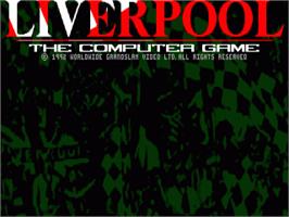 Title screen of Liverpool: The Computer Game on the Commodore Amiga.