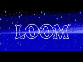 Title screen of Loom on the Commodore Amiga.