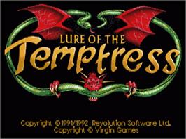 Title screen of Lure of the Temptress on the Commodore Amiga.