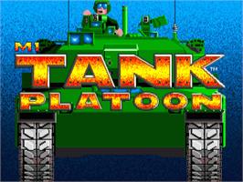 Title screen of M1 Tank Platoon on the Commodore Amiga.
