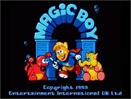 Title screen of Magic Boy on the Commodore Amiga.
