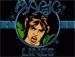 Title screen of Magic Lines on the Commodore Amiga.