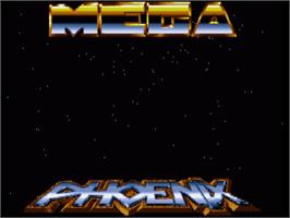 Title screen of Mega Phoenix on the Commodore Amiga.