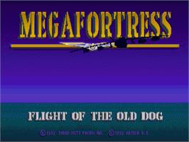 Title screen of Megafortress on the Commodore Amiga.