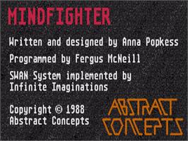 Title screen of Mind Fighter on the Commodore Amiga.