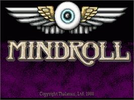 Title screen of Mind Roll on the Commodore Amiga.