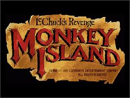 Title screen of Monkey Island 2:  LeChuck's Revenge on the Commodore Amiga.