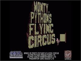 Title screen of Monty Python's Flying Circus on the Commodore Amiga.
